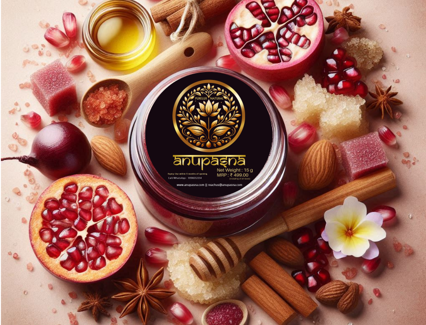 Anupasna - Rosy Radiance Lip Scrub